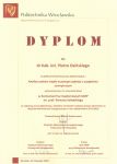Dyplom za konkurs Prac Dyplomowych SIMP 2018